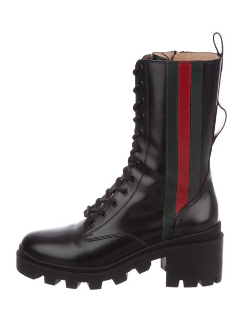 combat boot gucci|high heel gucci boots.